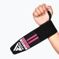 Tutore per polso RDX WR11 Gym Wrist Wrap nero/rosa 4