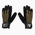 Guanti da allenamento RDX W1F Full Finger verde militare 2