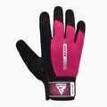 Guanti da allenamento RDX W1F Full Finger rosa 2