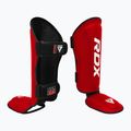 RDX T1 Shin Instep Guards protezioni per tibia e piede rosso/bianco 2