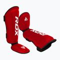 RDX T1 Shin Instep Guards protezioni per tibia e piede rosso/bianco 3