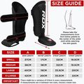 RDX T1 Shin Instep Guards protezioni per tibia e piede rosso/bianco 8
