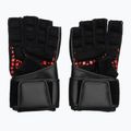 RDX L4 Guanti da allenamento per il sollevamento pesi in pelle rosso/nero 3