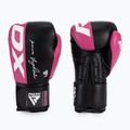 Guanti da boxe RDX REX F4 rosa/nero 3