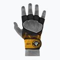 RDX Weight Lifting X1 Guanti da allenamento con cinturino lungo giallo 6