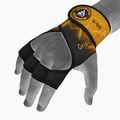 RDX Weight Lifting X1 Guanti da allenamento con cinturino lungo giallo 7