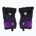 Guanti da allenamento RDX Weight Lifting X1 Long Strap viola 2
