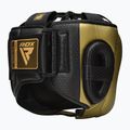 RDX L2 Mark Pro Head Guard Casco da boxe con protezione per il naso Bar golden 3
