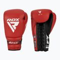 RDX Apex Lace Up Guantoni da boxe per allenamento e sparring rosso