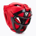 Casco da boxe RDX Guard Grill T1 rosso