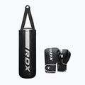 Sacco da boxe RDX F6 Junior + guantoni da boxe bianco opaco