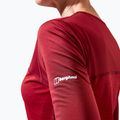 Trekking donna manica lunga Berghaus Voyager Tech Tee Basecrew syrah/red dahlia 7