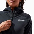 Felpa in pile da donna Berghaus Heuberg Hoody jet nero/grigio gessato marl 9
