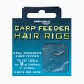 Drennan Carp Feeder Hair Rigs leader a metraggio con occhiello amo senza ardiglione 8 + filo 8 trasparente HNHCFD016