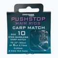 Drennan Pushstop H'Rig Carp Match method leader con stopper amo senza ardiglione + lenza 8 pezzi trasparente HNQCMA014