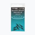 Drennan Quick Snap Swivels 6 pack connettore leader nero TGQSS018