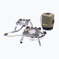 RidgeMonkey Quad Connect Pro Kit completo argento RM186 bruciatore