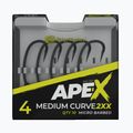 Ganci RidgeMonkey Ape-X Medium Curve 2XX Barbed grey RMT256 2