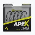 RidgeMonkey Ape-X Curve Ganci spinati grigio RMT285 2