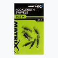 Connettori per mangiatoie Matrix Hooklength Swivels Dimensioni 7 pz.