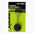 Tappi di linea in gomma Matrix 18 pezzi neri.