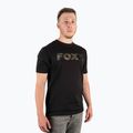Camicia da pesca da uomo Fox International Fox T nero/stampa camoscio