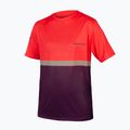 Maglia da ciclismo Endura Singletrack II Core aubergine da uomo 3