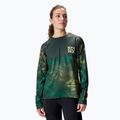 Maglia ciclismo donna a manica lunga Endura Tropical Print Ltd ghillie verde