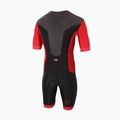 Tuta da triathlon ZONE3 Aquaflo Fullzip SS da uomo nero/rosso 2