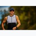Tuta da triathlon lunga distanza ZONE3 Lava da uomo nero/bianco/rosso 4