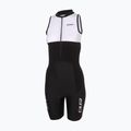 Muta da triathlon da donna ZONE3 Lava Long Distance Trisuit black/white/green