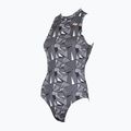 Costume intero da donna ZONE3 OWS Renew Collo alto nero/bianco 6