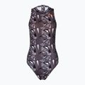 Costume intero da donna ZONE3 OWS Renew Collo alto nero/bianco
