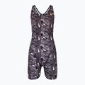 Costume intero da donna ZONE3 OWS Renew Short Leg Knee Skin nero/bianco