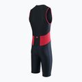 Tuta da triathlon ZONE3 Activate Trisuit uomo nero/rosso 3