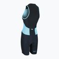 Tuta da triathlon da donna ZONE3 Activate Trisuit nero/turchese 3