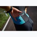 Tuta da triathlon da donna ZONE3 Activate Trisuit nero/turchese 9