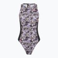 Costume intero donna ZONE3 Pacific Koa Collo Alto nero/verde