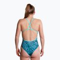 Costume da bagno intero da donna ZONE3 Strap Back teal tie dye 5