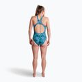 Costume da bagno intero da donna ZONE3 Classic teal tie-dye 6