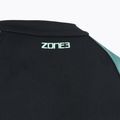 Costume da bagno intero da donna ZONE3 Long Sleeve teal tie dye 4