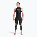 Muta da triathlon uomo ZONE3 Glide Sleeveless Wetsuit black/grey 3