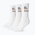Calze da uomo BOXRAW We Don't Play Boxing Crew 3 pairs white