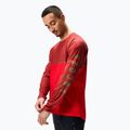 Endura Core Printed Uomo manica lunga da ciclismo rosso fuoco 2