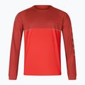 Endura Core Printed Uomo manica lunga da ciclismo rosso fuoco 3