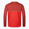 Endura Core Printed Uomo manica lunga da ciclismo rosso fuoco 4