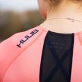 Tuta da thriathlon da donna HUUB Commit Tuta da corsa lunga nero/corallo 6