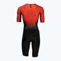 HUUB Tuta da triathlon Collective uomo nero/rosso fade 2