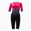 Tuta Triathlon donna HUUB Collective Tuta Tri nero/rosa sfumato 3