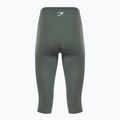 Leggings donna Gymshark Training Cropped ossidiana / verde 2